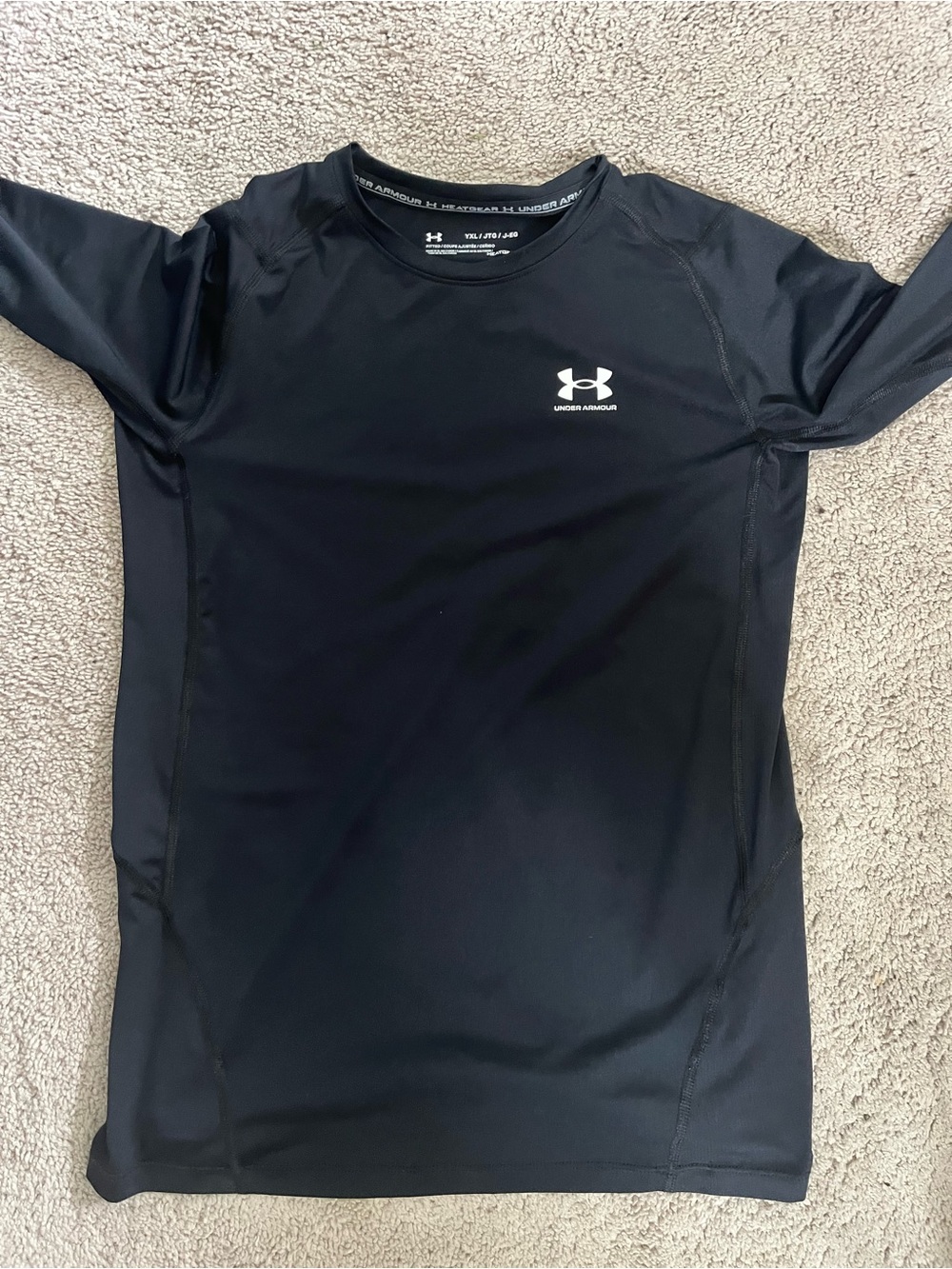 Under Armour Black Short-Sleeve HeatGear Athletic Tee